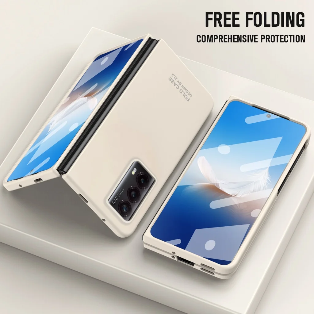 Ultra Thin PC Hard Phone Case For Honor Magic VS 2 Case With Front Screen Glass PC Hard For Honor Magic VS2 5G Cover