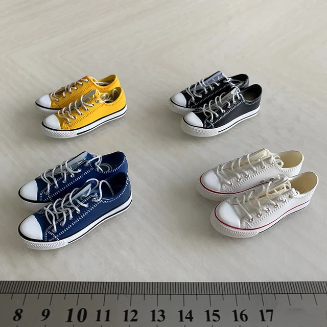 1/6 Scale High Top/Low Top Female/Male Fashion Canvas Sneakers Shoes Inside Empty for 12 inches Action Figure Body Accessory 6