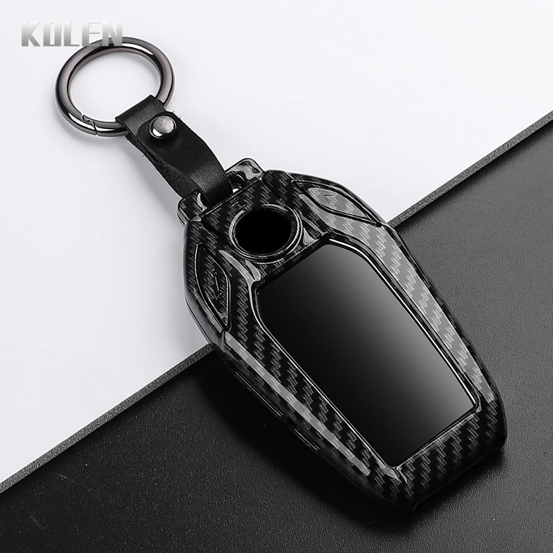Premium ABS Carbon Fiber Car Key Case Cover