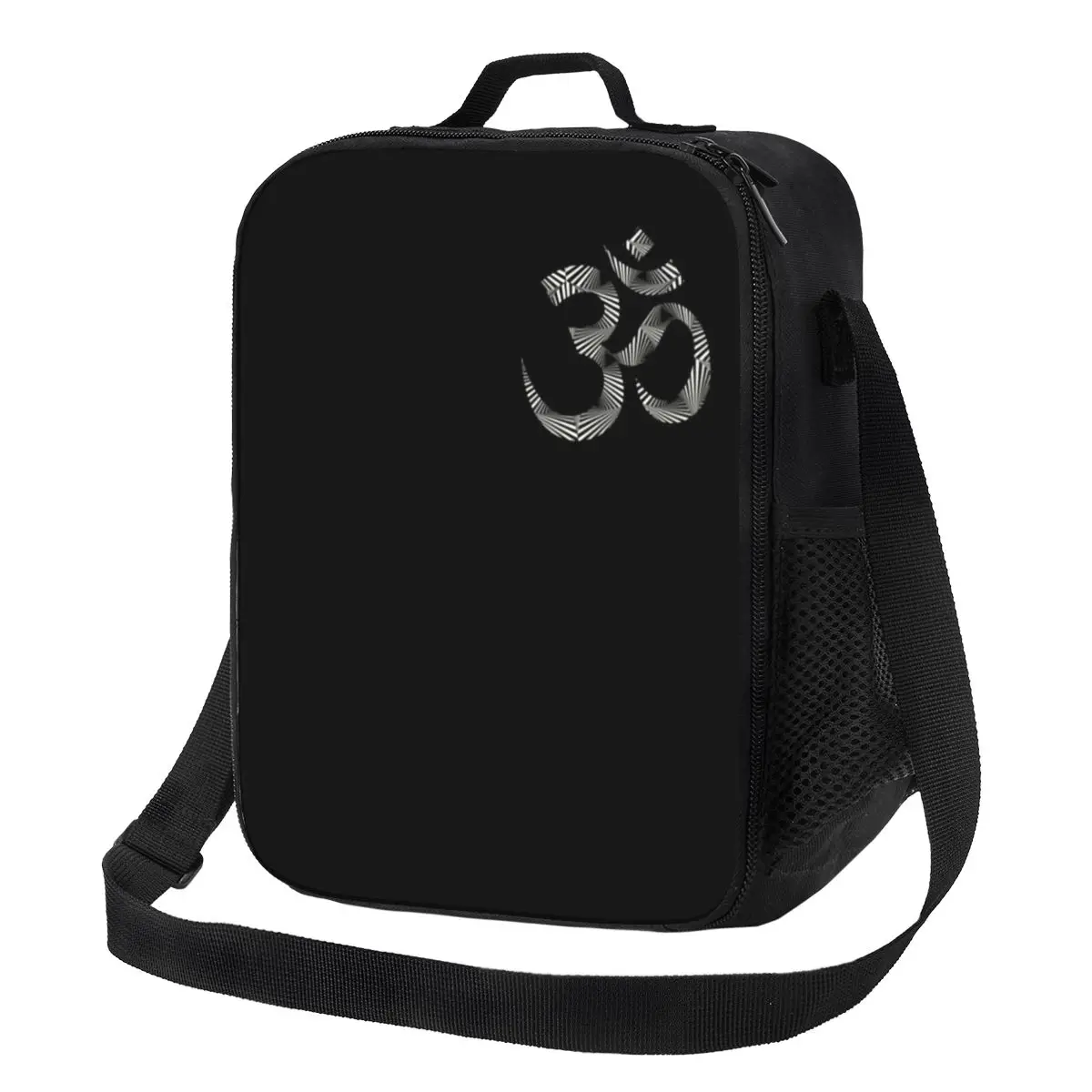 

Spiritual Om Mandala Thermal Insulated Lunch Bags Yoga Buddhism Aum Resuable Lunch Tote for Work Travel Storage Bento Food Box