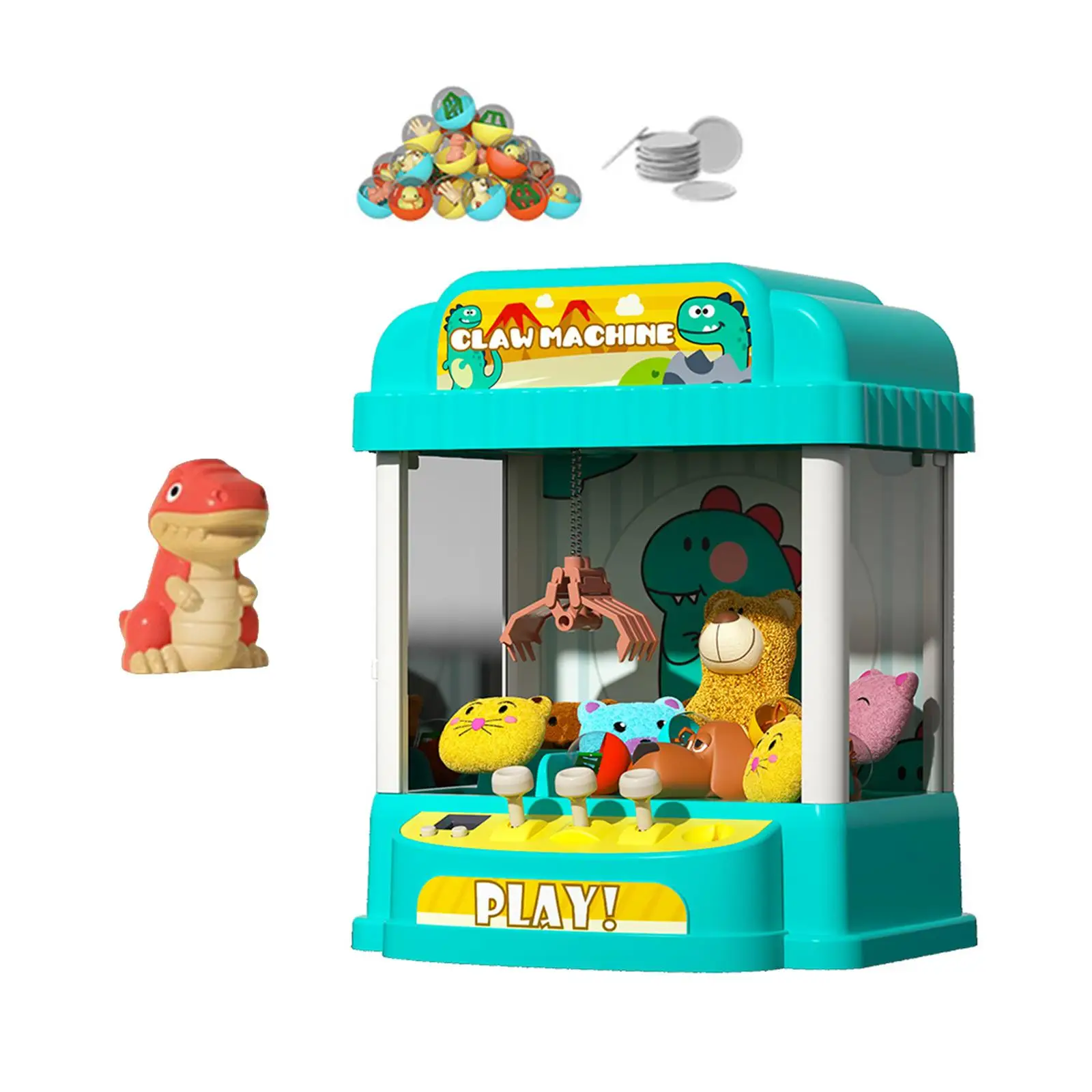 Reusable Small Claw Machine Vending Grabber Machine with Sounds Mini Arcade