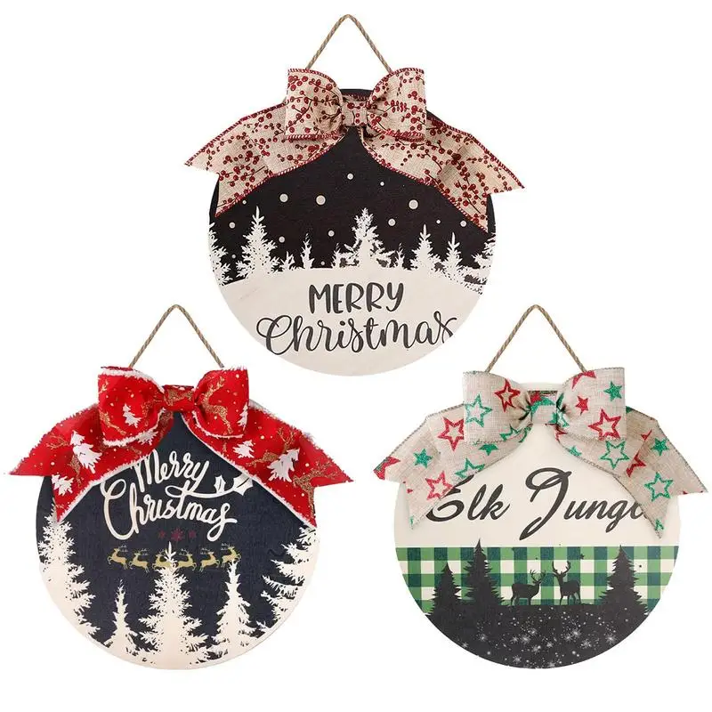 

Christmas Signs Outdoor Wooden Christmas Porch Sign Welcome Sign Christmas Wreath Merry Christmas Wooden Sign Home Decorations