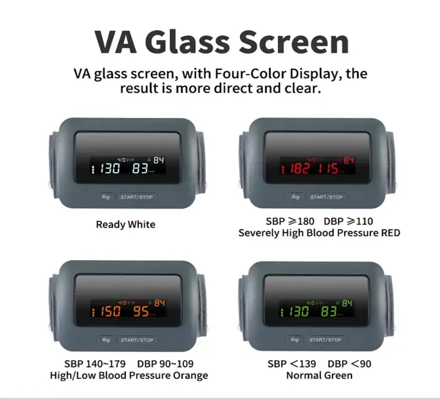 Blood Pressure Monitor Blood Pressure Meter Bluetooth English and Russian voice automatic blood pressure monitor LED large screen heart rate and blood pressure monitor