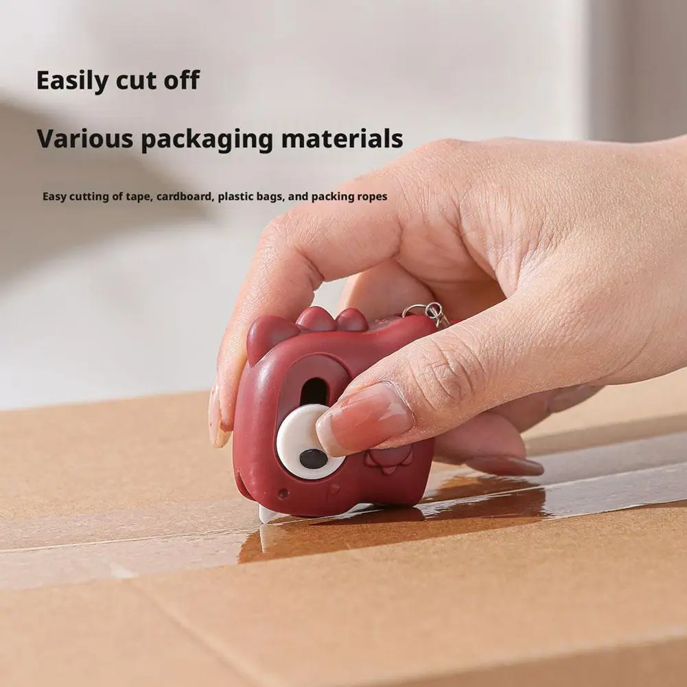귀여운 공룡 자석 세라믹 박스 오프너 휴대용 미니 칼 종이 상자 커터 택배 사무용품
