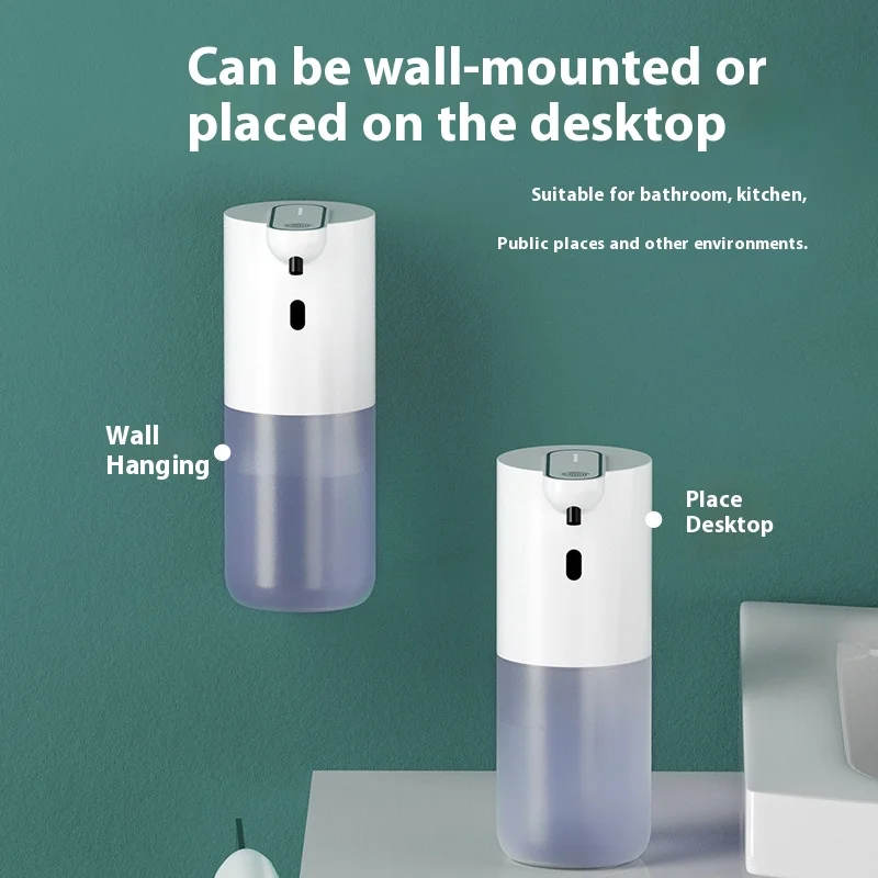 Smart USB Charging Foam Style Automatic Induction Soap Dispenser Wall Mounted Desktop Wash Hand Machine for Bathroom