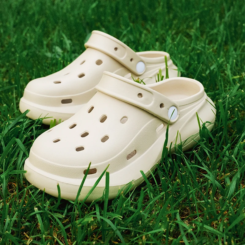 Women Clogs Summer Women Sandals Thick Bottom Home Slides Soft EVA Dry Wedges Platform Garden Shoes Beach Sandals Home Slippers 3