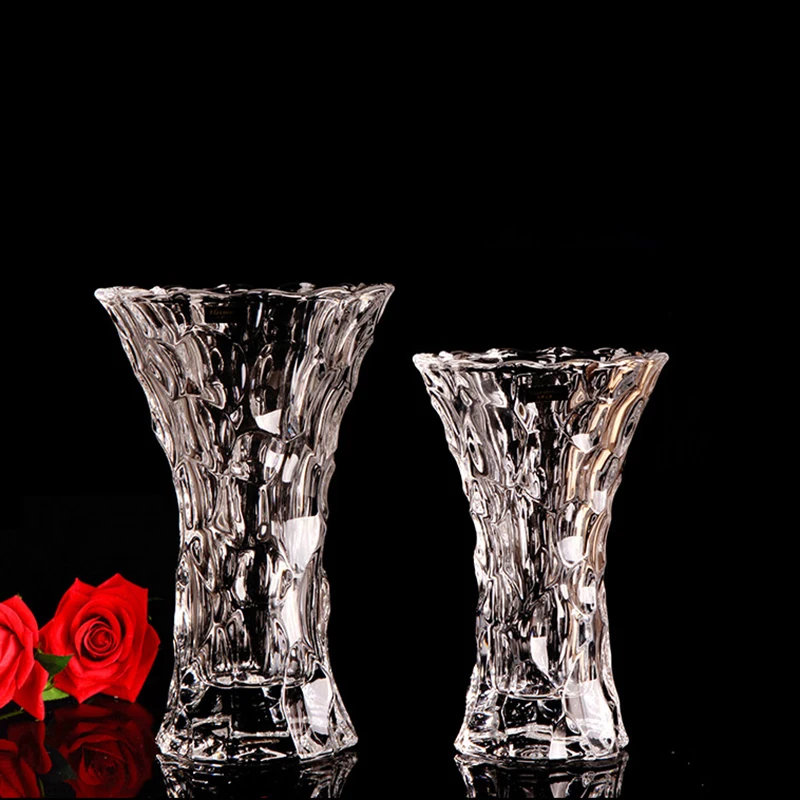

Modern Vase Glass Artificial Flowers Kitchen Novelty Transparent Luxury Design Coffee Table Vase Room Vasi Per Fiori Home Items
