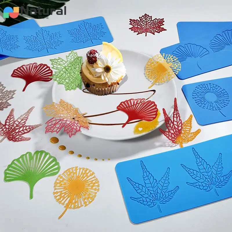 Leaf Lace Silicone Mold Set for Creative Baking and Chocolate Crafting
