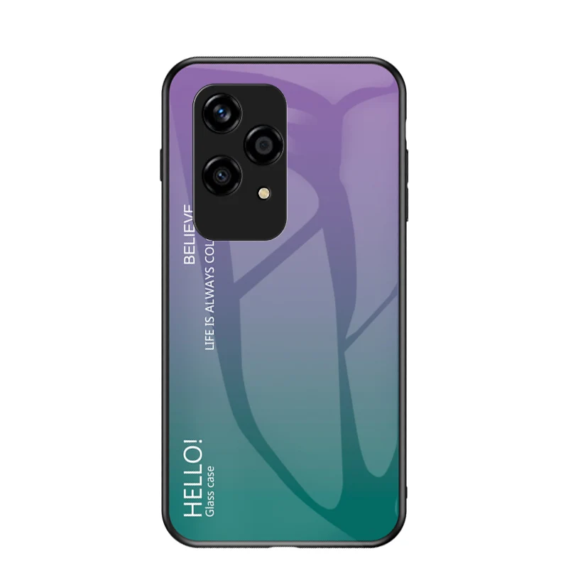 Gradient Tempered Glass Case - Colorful Protective Cover