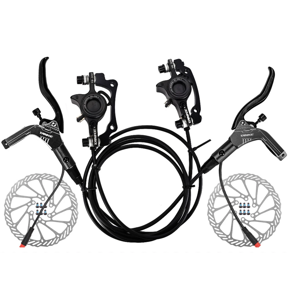 

Bicycle EBike Disc Brake Hydraulic Disc Brake Set Cycling 160mm Steel Aluminum Alloy Components Disc Brake Rotor