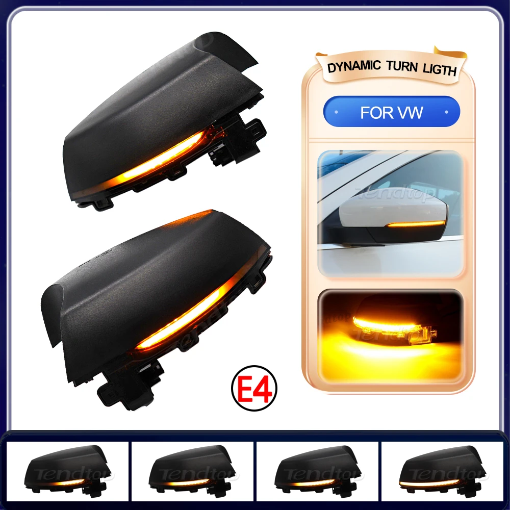 

Светодиодный динамический поворотник, мигасветильник для Volkswagen VW Polo MK5 6R 6C 2009- 2016 2017, последовательный зеркальный индикатор крыла