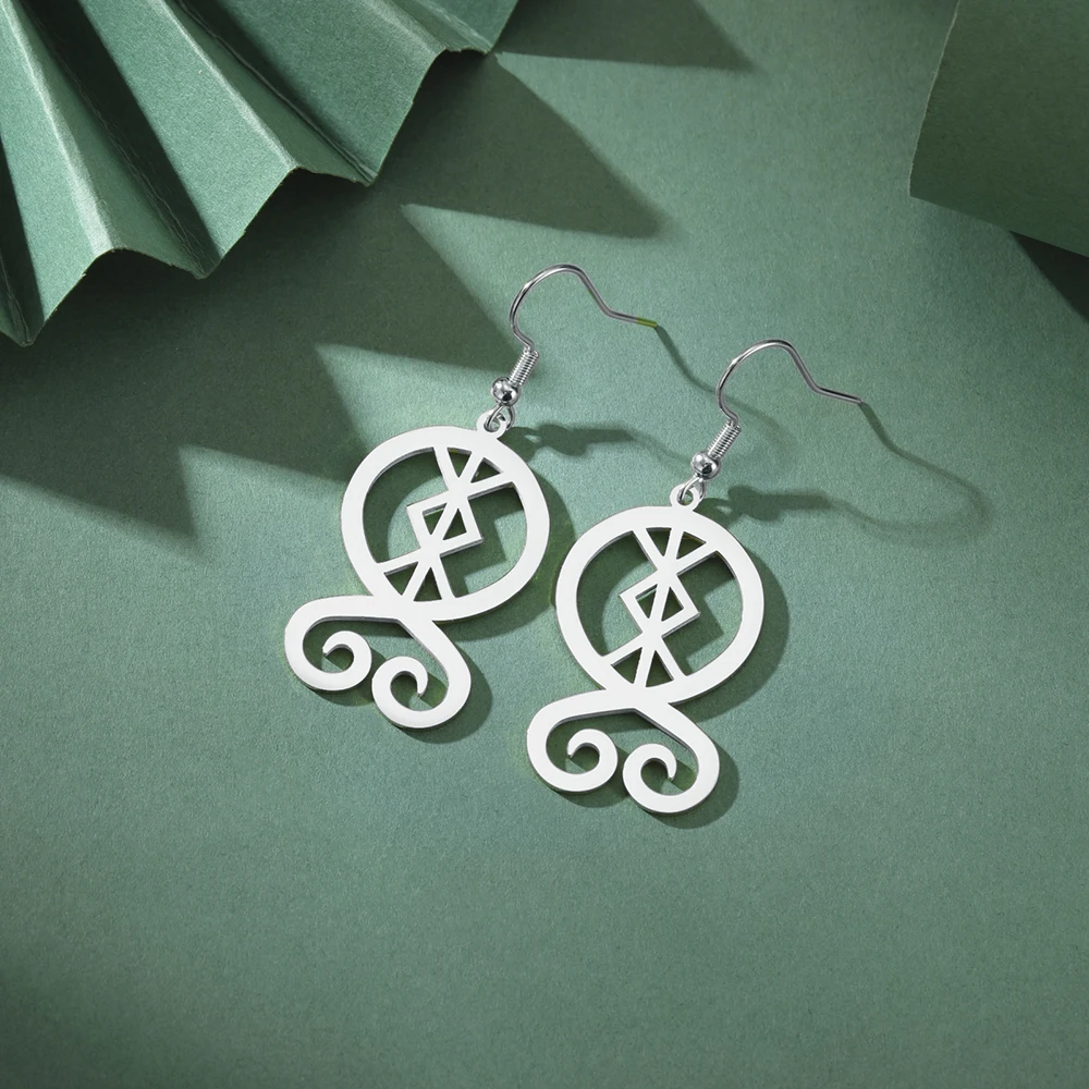 Dawapara troll kors troll cross baumeln ohrringe skandi navis che schutz runen nordisches amulett edelstahl schmuck – Detail 16