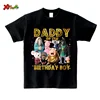 Family Matching Outfits Boys Birthday Party Shirt  Personalized Name 1st 10th Family Birthday Party Outfits Golden Shiny Outfits 2