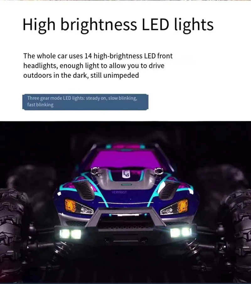 원격 제어 모델 자동차, 4x4 오프로드 빅풋 레이싱, 전체 비율 충전 RC카, 4wd 어린이 장난감, 남아용