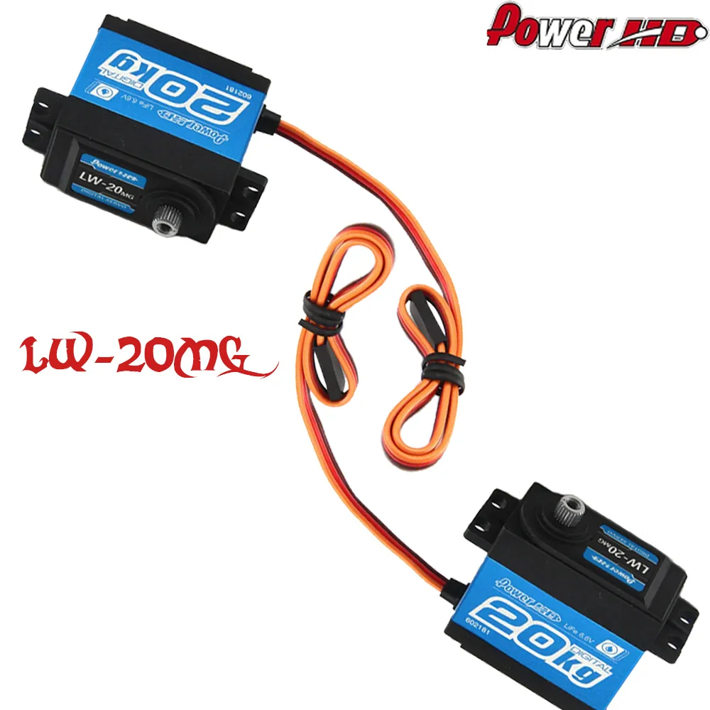 

Power HD LW-20MG 20KG Standard High Torque Digital Servo For Robert Waterproof 1/10 1/8 RC Car RC Model JR/futaba Compatible