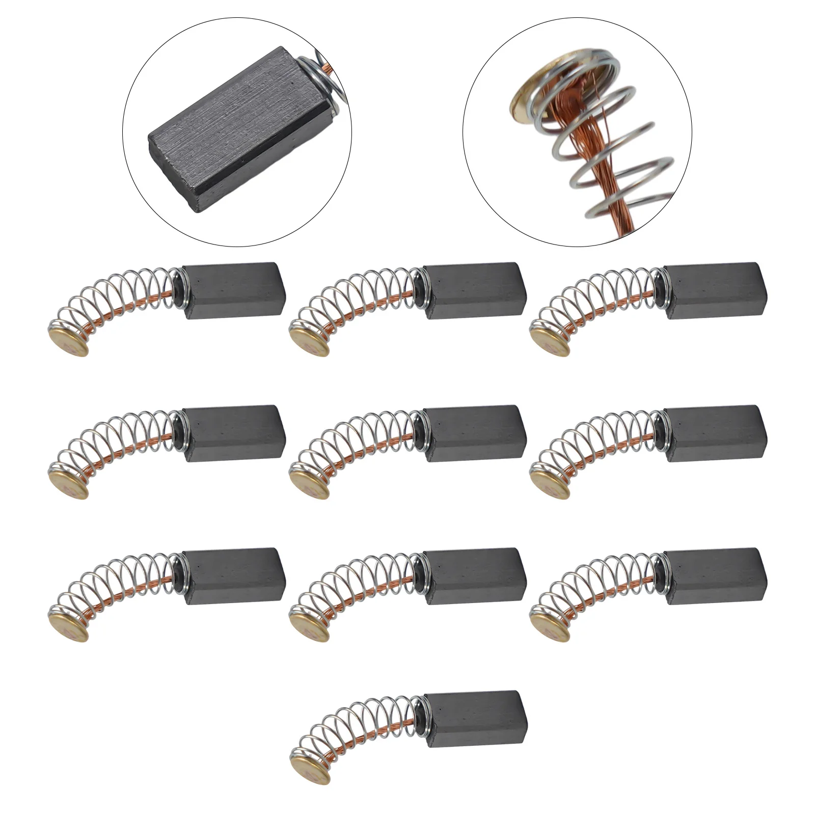 

Replacement Part Set Made Of Carbon Brushes Power Tools Carbon Brushes Durable Electric Braking Electric Motors
