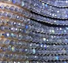Labradorite loose beads roundelle faceted 3/4/6/8/10mm nature  for making jewelry  38cm FPPJ wholesale 1