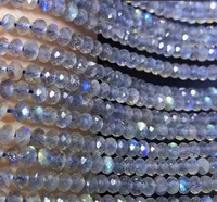 Labradorite loose beads roundelle faceted 3/4/6/8/10mm nature  for making jewelry  38cm FPPJ wholesale 1