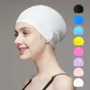 Silicone Swim Cap,Classic Unisex,Adult & Kids,Comfortable Durable Non-Slip Elastic Waterproof Swimming Hat,for Long & Short Hair 1