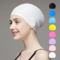 Silicone Swim Cap,Classic Unisex,Adult & Kids,Comfortable Durable Non-Slip Elastic Waterproof Swimming Hat,for Long & Short Hair 1