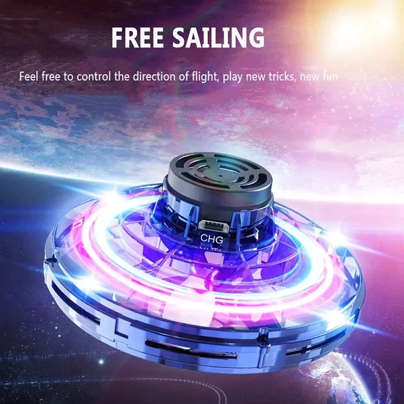Fancy FlyNova durable flight spinner children's educational toys mini ufo flying spinner Boomerang Magic Mini UFO Drone