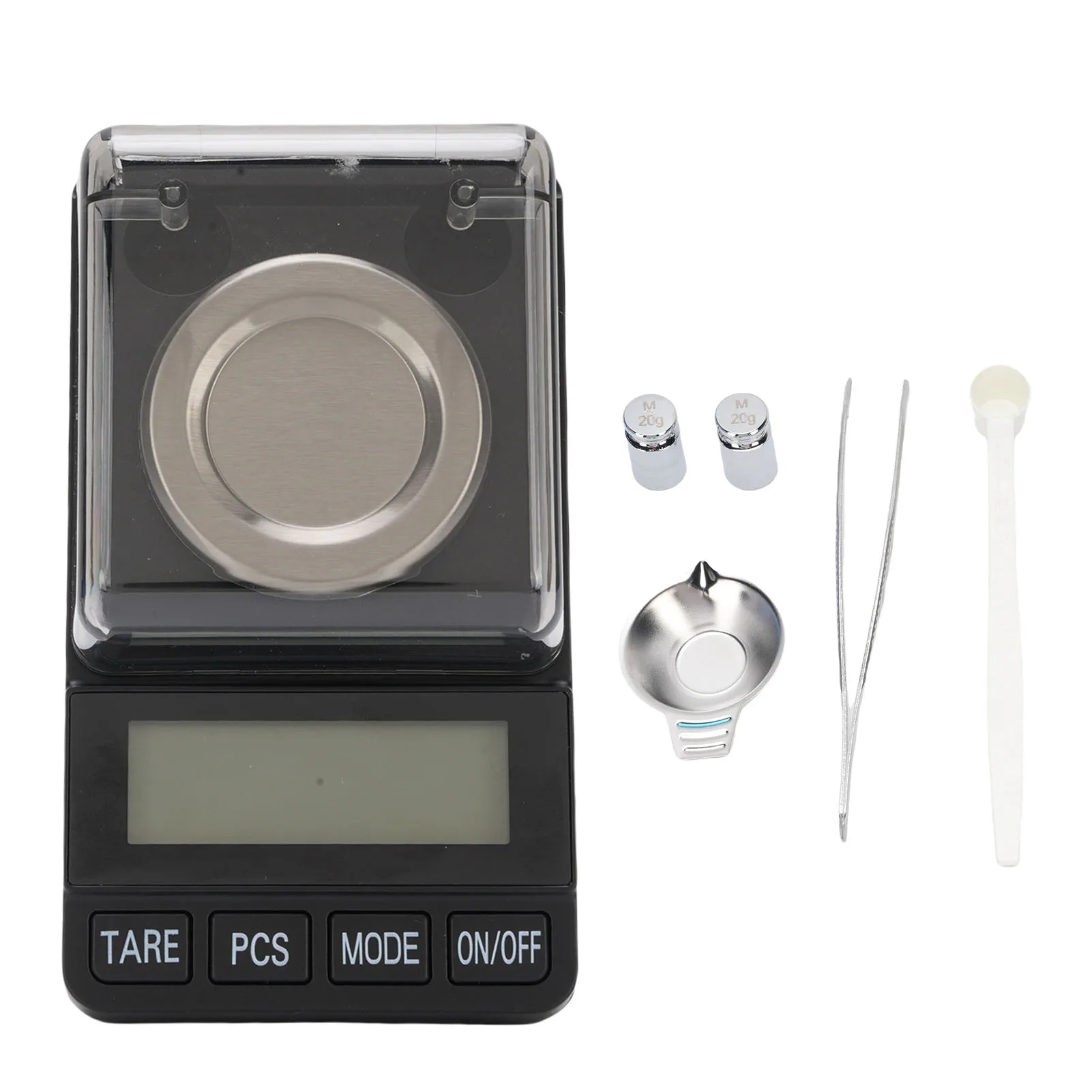 Digital Jewelry Scale Digital Milligram Scale 50g 0.001g Weighing Peeling Counting Calibration with  Cover for Grain Powder
