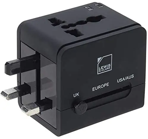 

100pcs universal multifunctional Travel AC Power Charger Adaptor AU US UK EU Wall Plugs conversion socket with Dual USB Ports