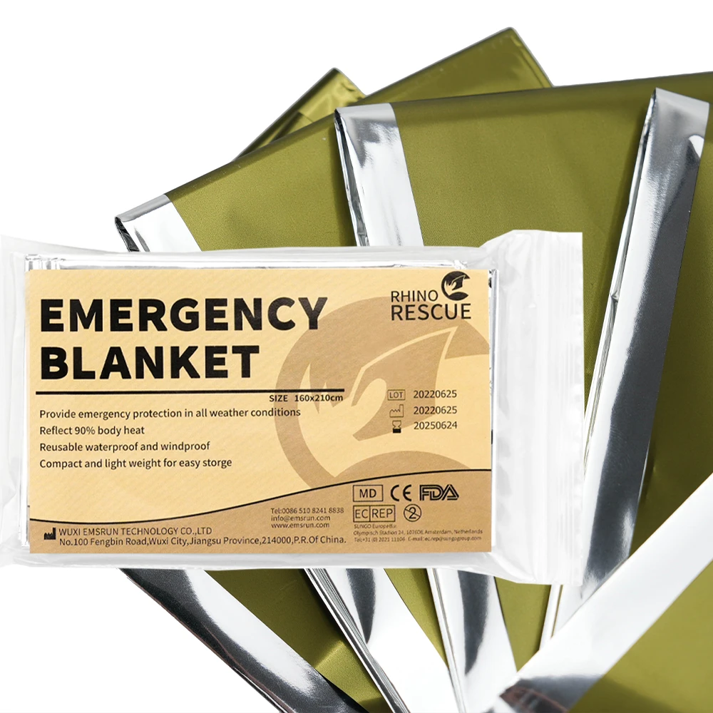 Rhino Emergency Blanket 1.6*2.1m Space Blanket Emergency Mylar Thermal