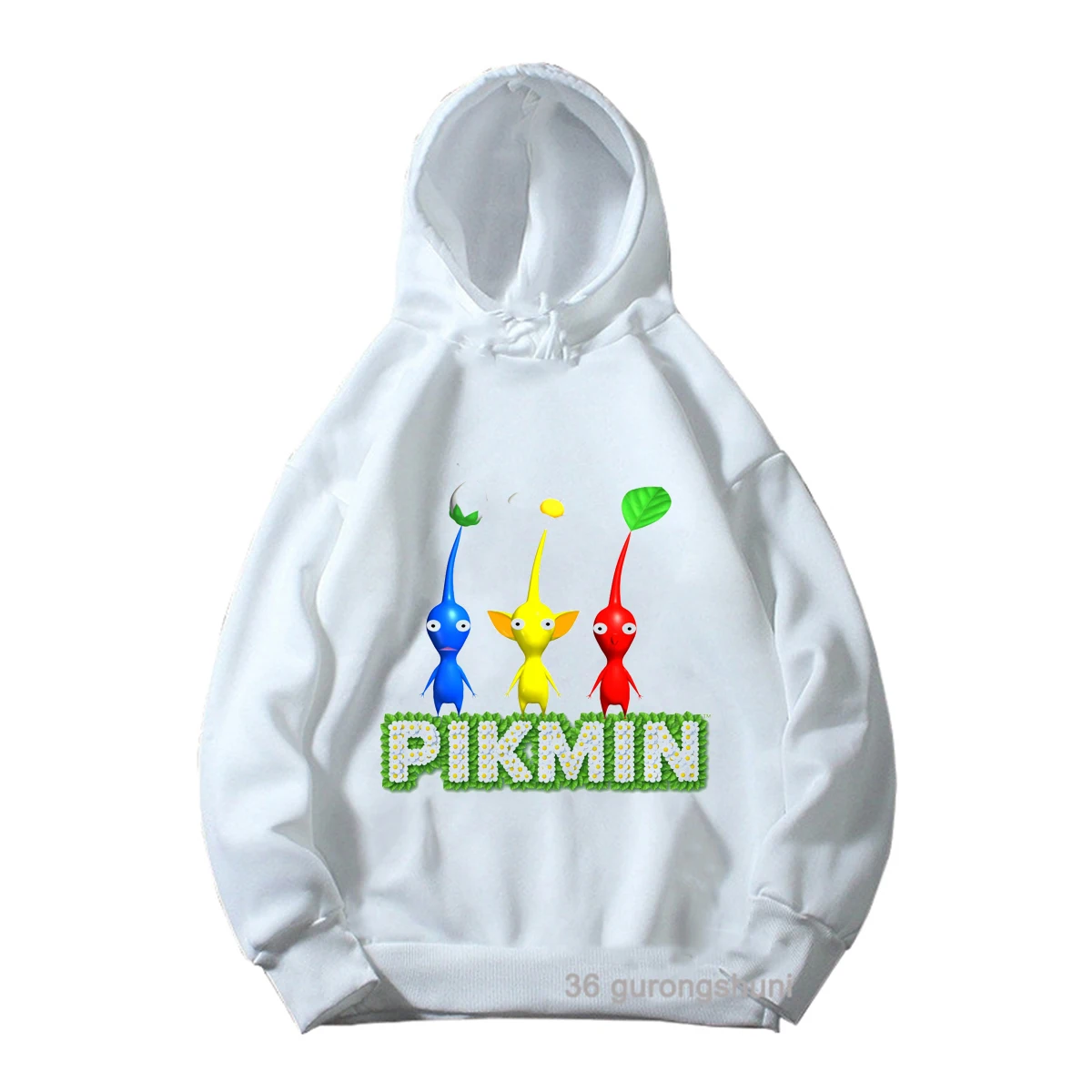 New Boys\' Hoodie Funny Video Game Pikmin 4 Cartoon Children\'S Long Sleeve Sweatshirt Fashion Girls\' Spring And Autumn Hoodie Top
