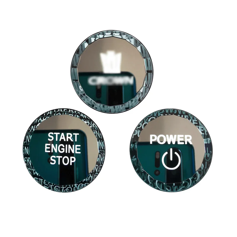 Suitable for S210 series crown crystal ignition cover Toyota Camry Highlander one-button start decoration interior accessories car start button
