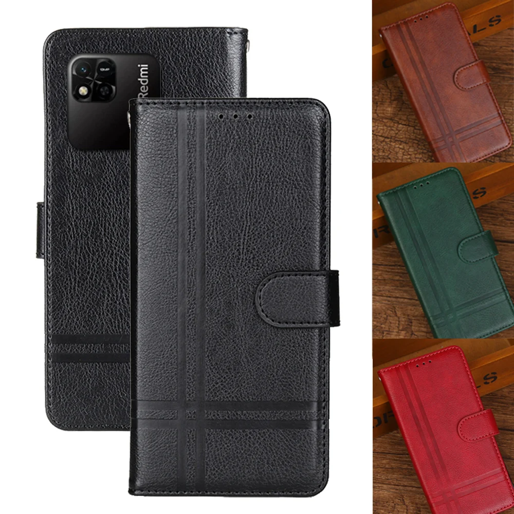 For Redmi 10A Wallet Book Stand Coque For Redmi 10 A Redmi10A 23L2G 23L2C 23L2I Cover Card Slot Protect Mobile
