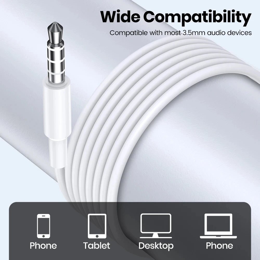 1/5/10PCS 3.5mm Universal Wired Headphones Comfortable stereo wired headphones For mobile phones, computers and more. 2
