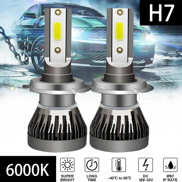 Shop for the Brightest H7 High Low Beam Headlights 200W Brightest