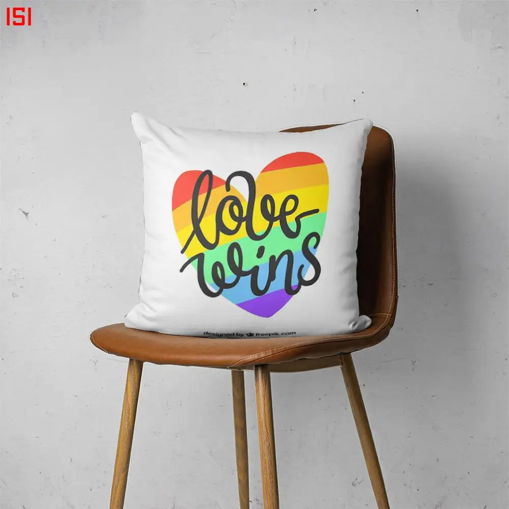 

PRIDE MONTH 00151 Customizable Bedroom Bed Sofa Hotel Car Lumbar Pillow Fashion Decorative Cover