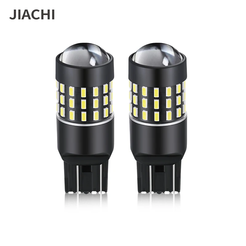 

JIACHI 2 шт. T20 W21W 7440 7443 Светодиодная лампа без полярности Автоматическая сигнальная лампа резервного копирования DRL дневные ходовые светильник 650LM Белый 12-24V