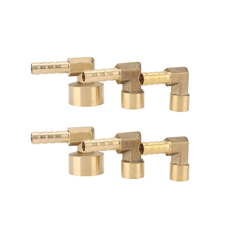 Hose pipe fitting pipe fitting water pipe fitting 8~16mm hose barb x 1/2" female thread 90Degree elbow brass barbed fitting coupler connector adapter fuel gas water copper