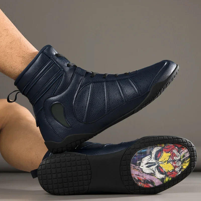 Wear Resistant Anti-slip Gym Folding Boxing Training Boots Professional Breathable Men and Women Wrestling Shoes