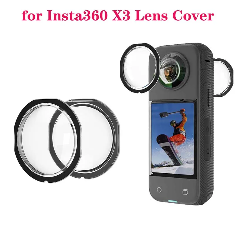

For Insta360 X3 Sticky Lens Guards Dual-Lens 360 Mod For Insta 360 ONE X3 Protector Camera Accessories New