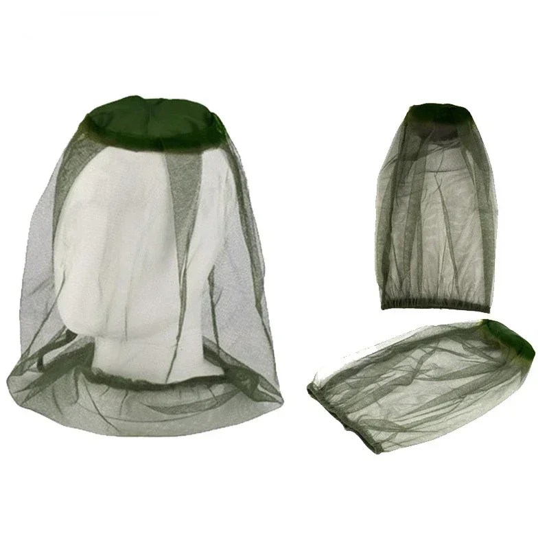 1pc Anti Mosquito Fishing Hat Travel Breathable Pullover Mosquito Net Hat Outdoor Insect-proof hat camping net field fishing cap
