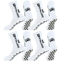 1/4/8/12 paires de chaussettes antidérapantes à fond éponge pour hommes et femmes, chaussettes de sport, chaussettes de tennis 4