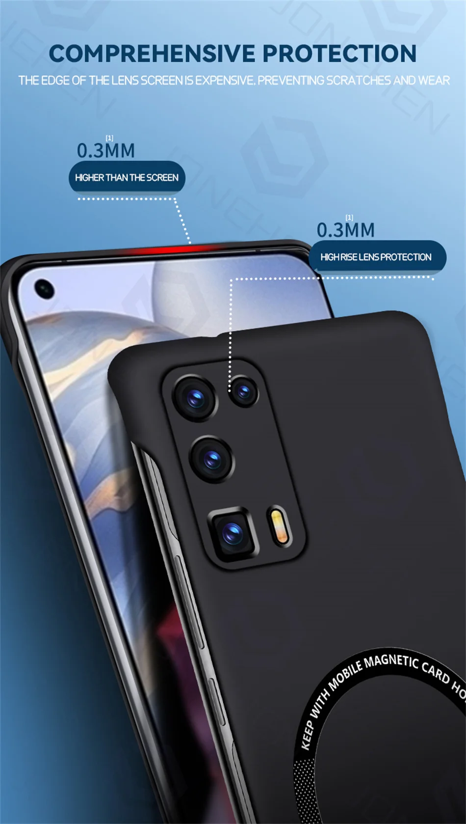 Frameless Magnetic Wireless Charging Hard PC Cover