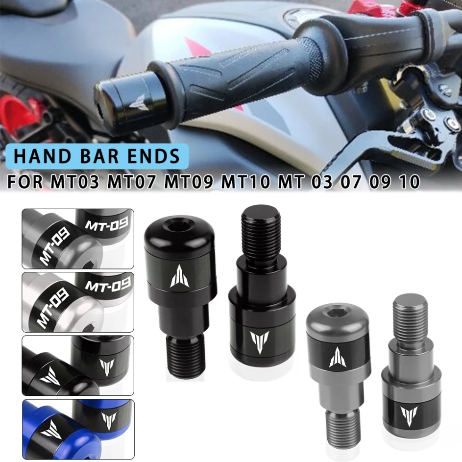 

New 2023 Motorcycle Handlebar Grips Plug Slider Handle Bar Ends For YAMAHA MT03 MT07 MT09 MT10 MT 03 07 09 10 TRACER 900 GT