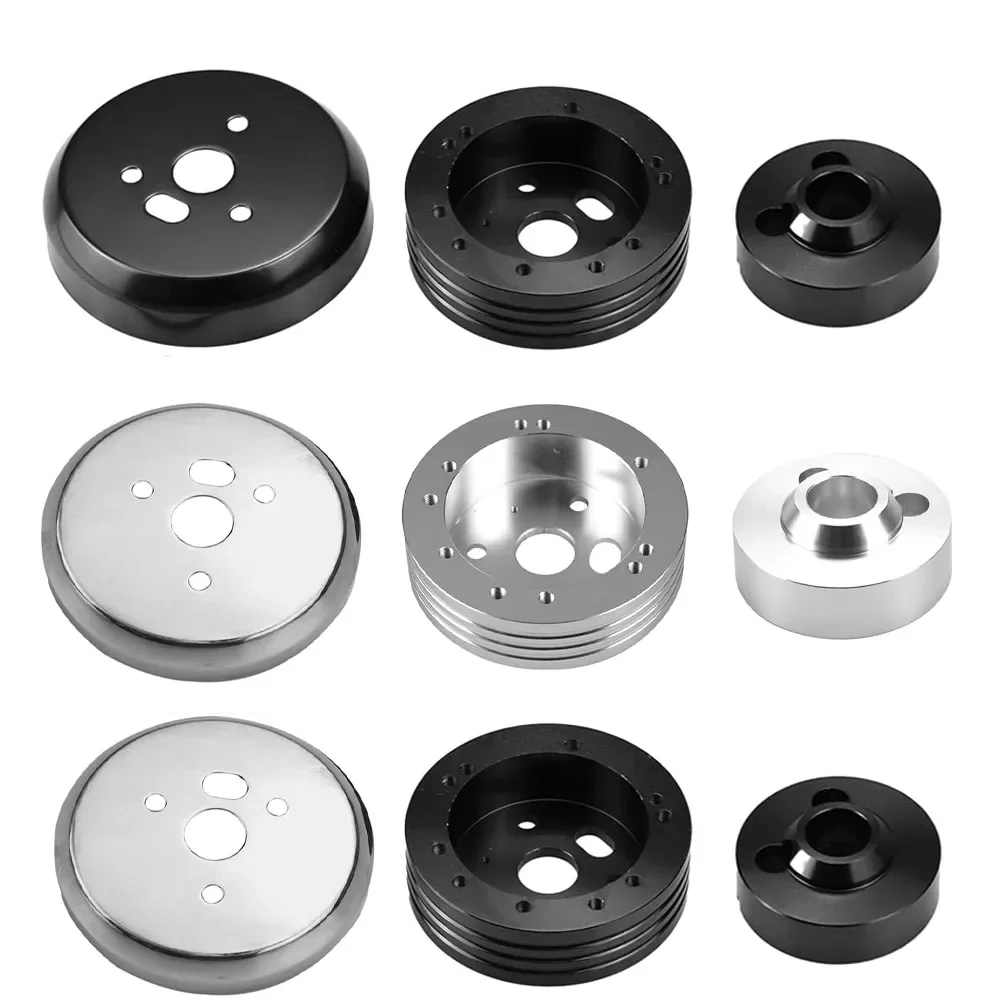 XuZhong adattatore mozzo volante billetta argento 5 e 6 fori compatibile con i modelli GM Chevrolet XuZhong adattatore mozzo volante billetta argento 5 e 6 fori compatibile con i modelli GM Chevrolet