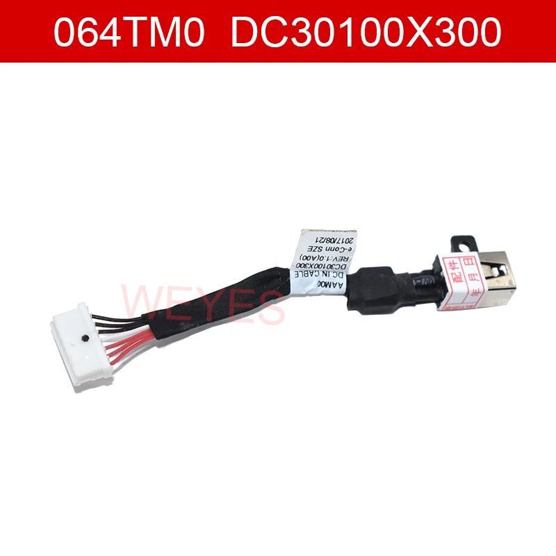 

64TM0 064TM0 DC30100X200 DC30100X300 For Dell XPS 15 9550 9560 9570 P56F Precision 5510 5520 5530 5540 M5510 M5520 DC-IN Cable