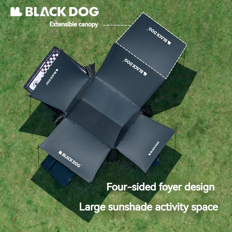 Naturehike BLACKDOG Automatic Tent Quick Open Black Coated Cabin