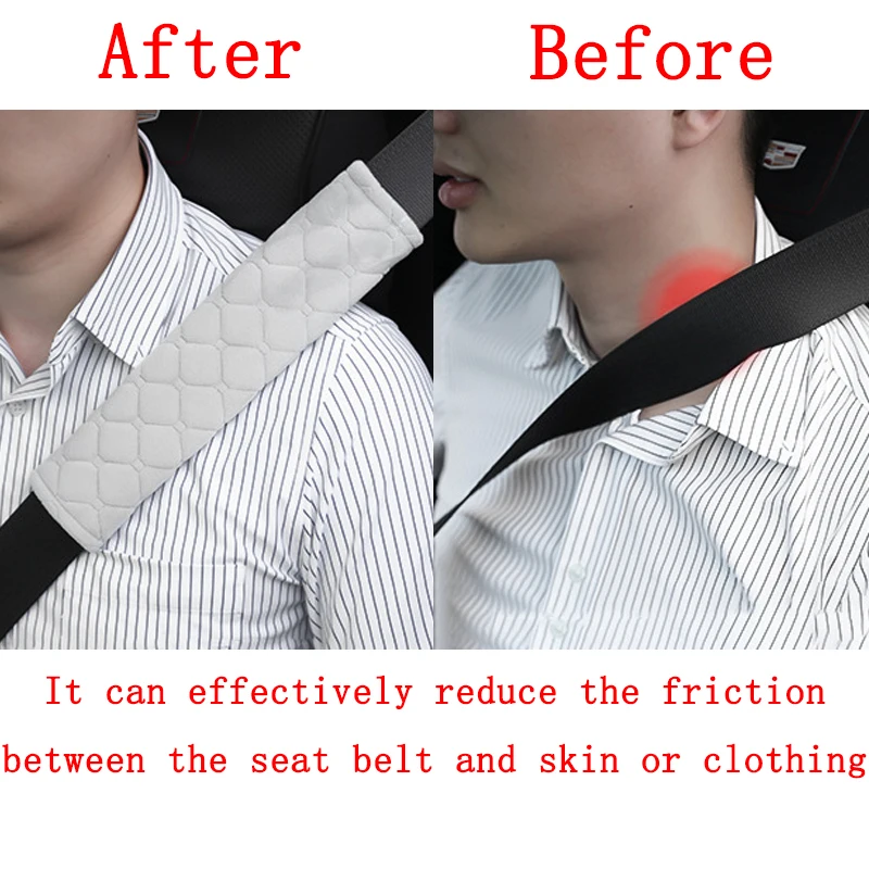 Car Accessories Seat Belt Covers Seat Belt Protection Seat Belt Protector Car Seat Belt Accessory Safety Belt Shoulder Guard Soft Universal Auto Warm Plush
