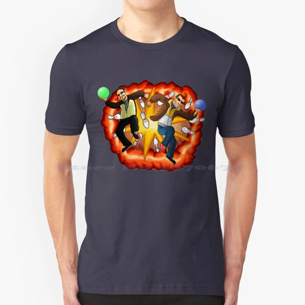 Epic Bowling T Shirt 100% Cotone Tee Iv 4 Niko Roman Bowling Epic Explosion