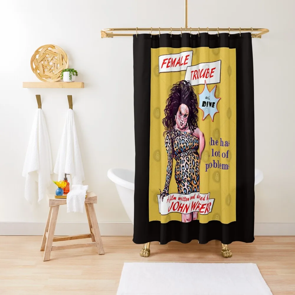 

Female Trouble Divine - John Waters Bizarre Cult MovieShower Curtain Anti-Mold Waterproof Shower Curtain