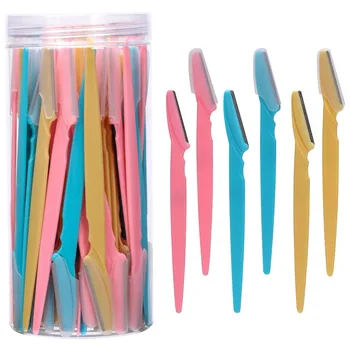 HSHBO (30/40 pezzi) rasoio per sopracciglia e rasoio per donne e uomini, tagliacapelli per sopracciglia e rasoio con copertura protettiva, sicuro 1