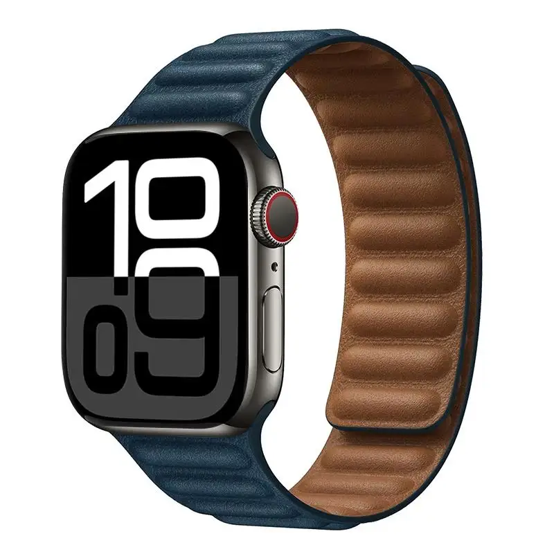 ตัวเลือกสินค้า สายหนังแท้ Apple Watch สายแม่เหล็ก รองรับหลายขนาด